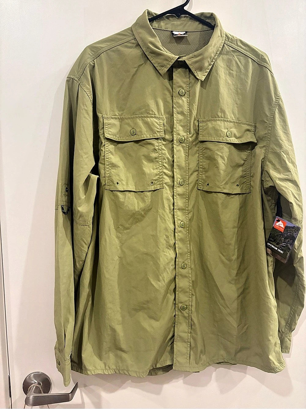 Ozark Trail Men's Upstream Long Sleeve Fishing Shirt - Green